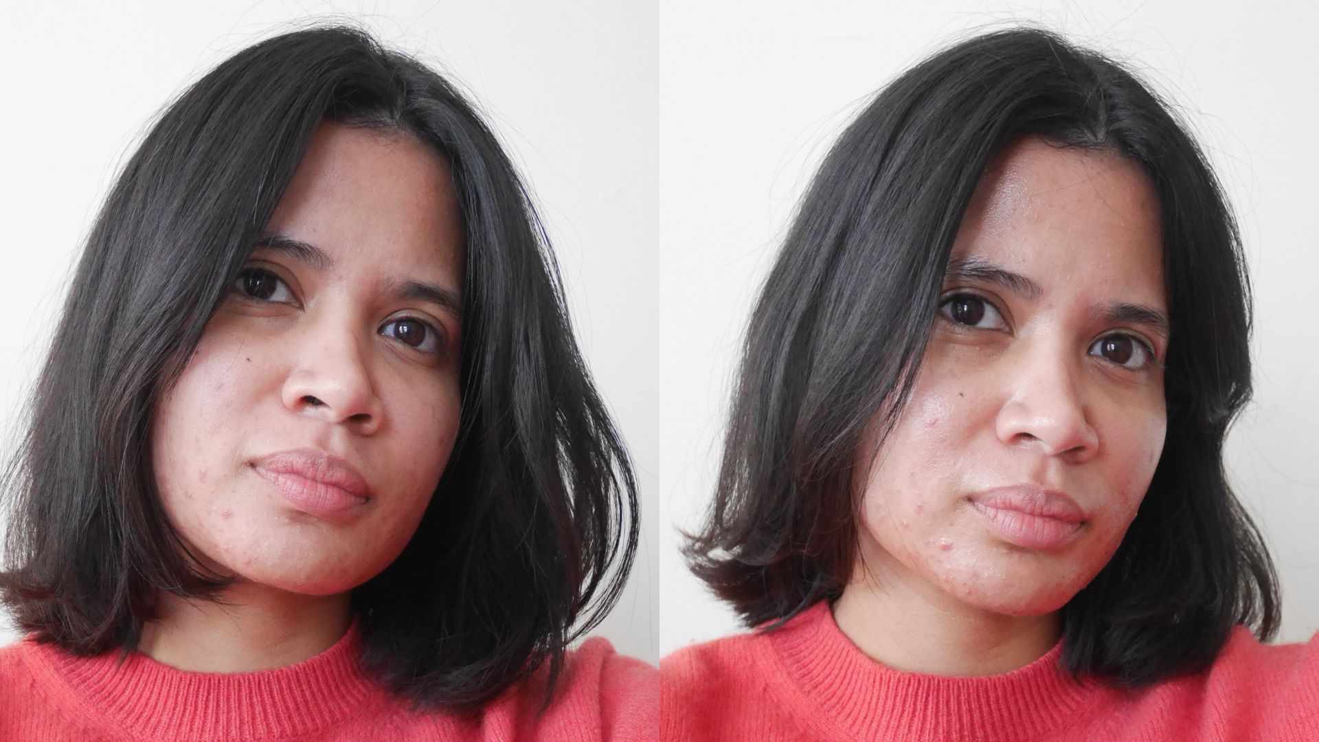 Hanitra Before And After Using May Lindstrom The Blue Cocoon | Space NK Hanitra Before And After Using May Lindstrom The Blue Cocoon | Space NK